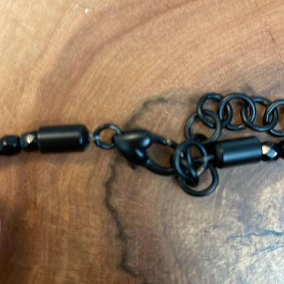 Brighton onyx Fluer De Lis pendant necklace - Picture 4 of 5